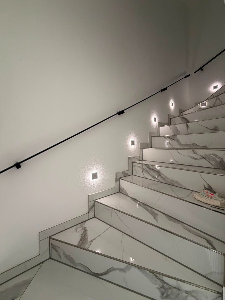 Modernisierte Treppe im Einfamilienhaus