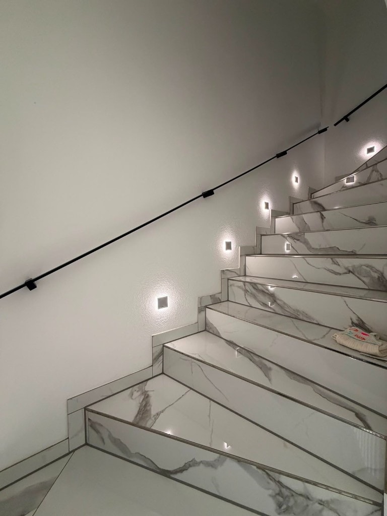 Modernisierte Treppe im Einfamilienhaus